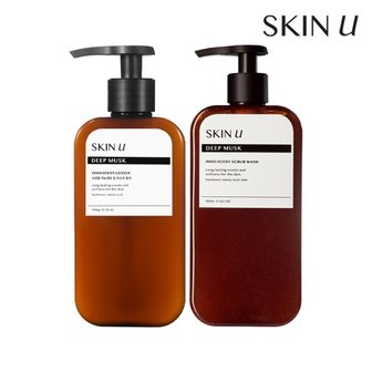 스킨유 [각질케어] 스킨유 이노센트 딥머스크 듀오 SET (스크럽워시 500ml + 바디로션 350g)