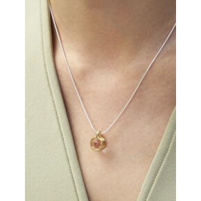 stem stone necklace-M-combi