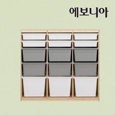 노블 키즈 바구니수납장 3단 35형/수납장/정리함