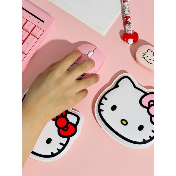 헬로키티 키보드 마우스 손목보호 쿠션