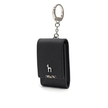 헤지스 [CHESTER]블랙 퍼피 장식 체크배색 스마트키홀더 HJHO5E287BK