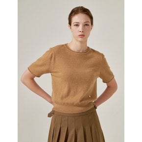 Camel round half knit (Camel)