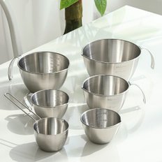 국산 304 스테인레스  계량컵 제과 제빵 커피숍 계량믹싱볼 모음 200ml/250ml/500ml/750ml/1200ml