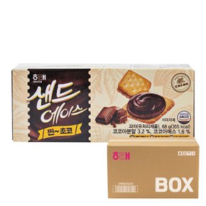 샌드에이스 찐초코 68g 24입 해태 에이스 크래커 커피과자 간식 과자 박스