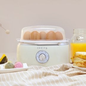 계란삶는기계 EB-07 크림 계란찜기 호빵 찐빵 고구마 에그쿠커 미니찜기
