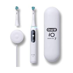 독일 오랄비 전동칫솔 OralB iO 시리즈 7 일렉트릭 Toothbrush with 1 교체 Brush 헤드 화이트 A