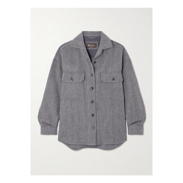 다비 리넨 울 캐시미어 혼방 셔츠 그레이 1647597357041120