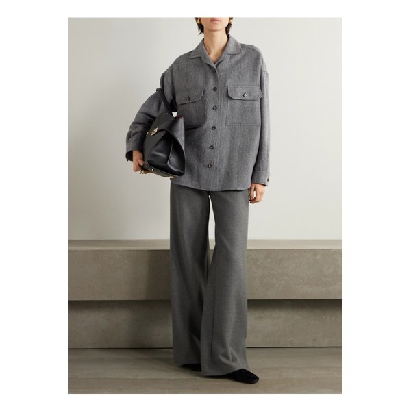 다비 리넨 울 캐시미어 혼방 셔츠 그레이 1647597357041120