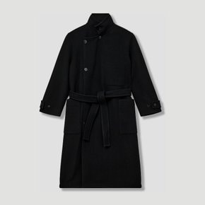 [해외배송] 르메르 스탠드 칼라 어시메트릭 랩 코트 CO1037 LF1116 BK999