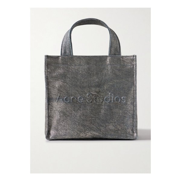 엠보싱 디스트레스 메탈릭 데님 토트 블루 1647597330346475