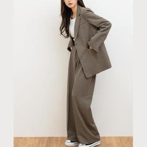 여성 오버핏 자켓 와이드 슬랙스 셋업 정장세트 여성정장