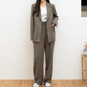 여성 오버핏 자켓 와이드 슬랙스 셋업 정장세트 여성정장