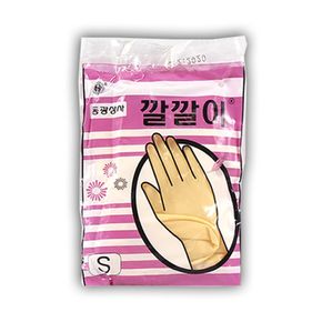 동광 미용장갑 깔깔이 미니고무장갑 SML 소 중 대