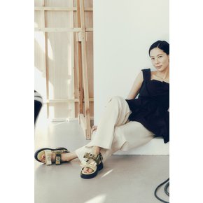 [김나영 착용]Ribbon point sandal(yellow)DG2AM24011YEW