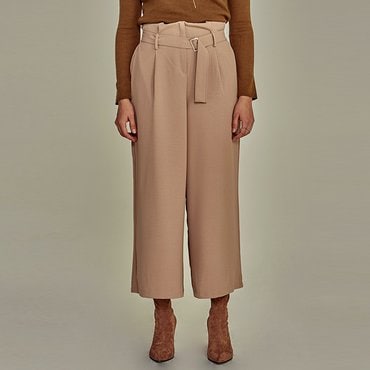 얀13 FLAT WIDE SLACKS_BEIGE