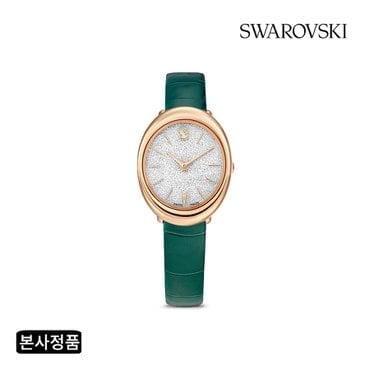 스와로브스키 [본사정품/쇼핑백증정] Imber 그린 레더 시계 5717536