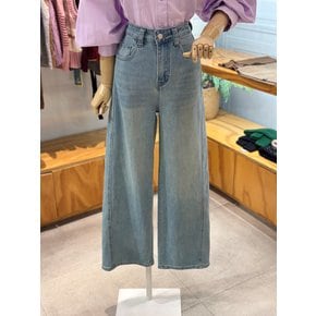 세미 와이드핏 연청 데님팬츠(LG61E3DP509X)