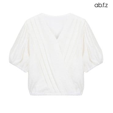 ab.f.z [ab.f.z/신상] 핀턱 브이넥 반팔 블라우스 (AFZ2MB53A)