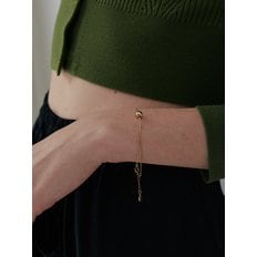 [925 silver] Huit.silver.62 / bondir bracelet (gold)(2 type)