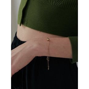 [925 silver] Huit.silver.62 / bondir bracelet (gold)(2 type)