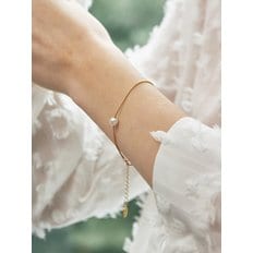 [925 silver] Huit.silver.62 / bondir bracelet (gold)(2 type)