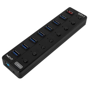 USB3.0 USB허브 7포트 + 1포트 충전지원 NEXT-UH308