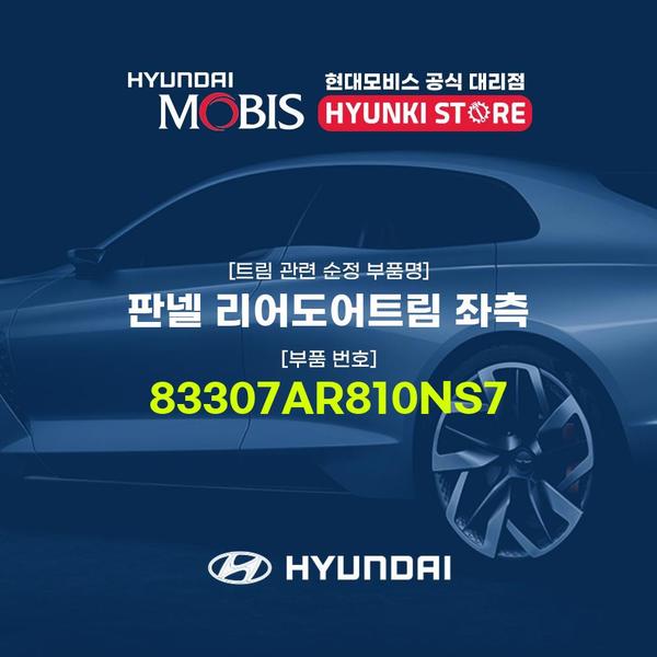 현대모비스판넬 리어도어트림 좌측 (83307AR810NS7) 