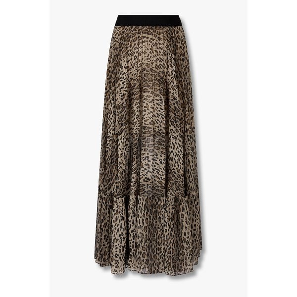 레오파드 플리츠 스커트 7115435909160