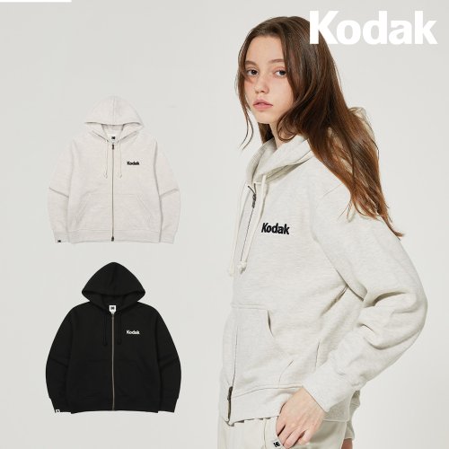 코닥 [공식](정상가 : 139,000원) 로고 기모 후드 집업 우먼 2 COLOR