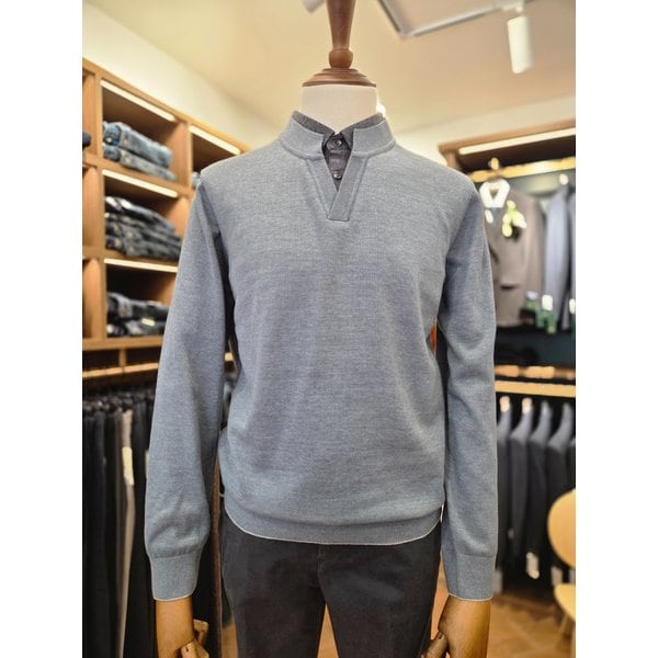 [여주점] 코오롱 브렌우드 남성 이노버 워셔블 셔츠 레이어드 스웨터 BRWAX26151MIX
