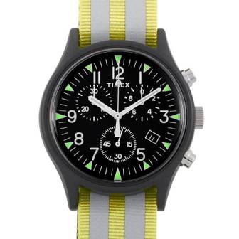 이스퀘어 4226720 Timex MK1 Aluminum Chronograph 40 mm Reflective Strap Watch TW2R81400