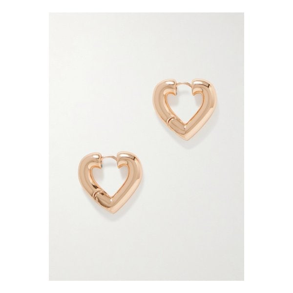 록산느 애슐린 하트 골드톤 후프 이어링 1647597337010158