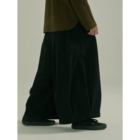 unisex tuck balloon pants black