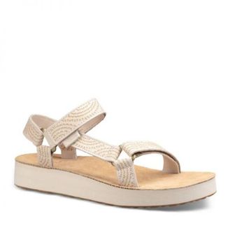 이스퀘어 4235572 Teva Womens Midform Universal Geometric Sandal In White Swan