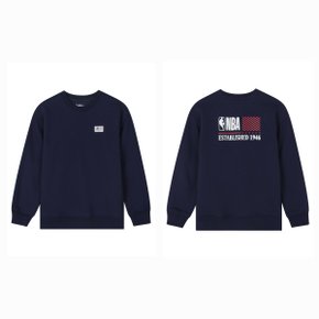 NBA USA 로고 맨투맨 블랙 K243TS001P