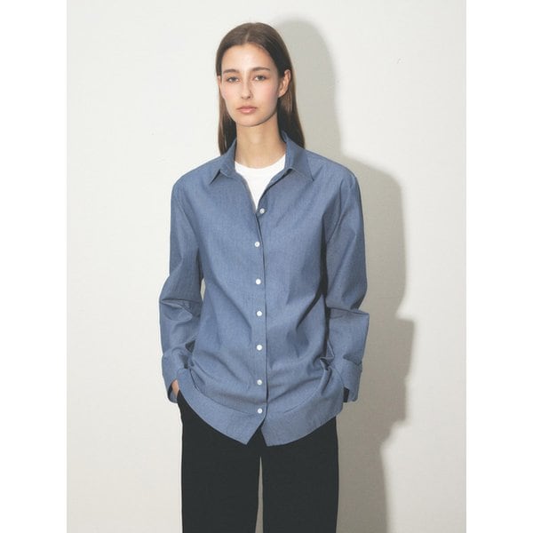 OVER-FIT DENIM SHIRTS_DARK BLUE