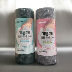 몽글몽글 일회용 수세미 60매 X 2롤 세트 (색상랜덤발송)