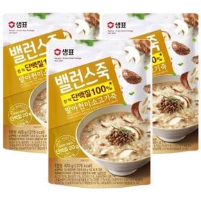 샘표 밸런스죽 발아 현미 소고기죽 420g x 3개 (WD89C2B)