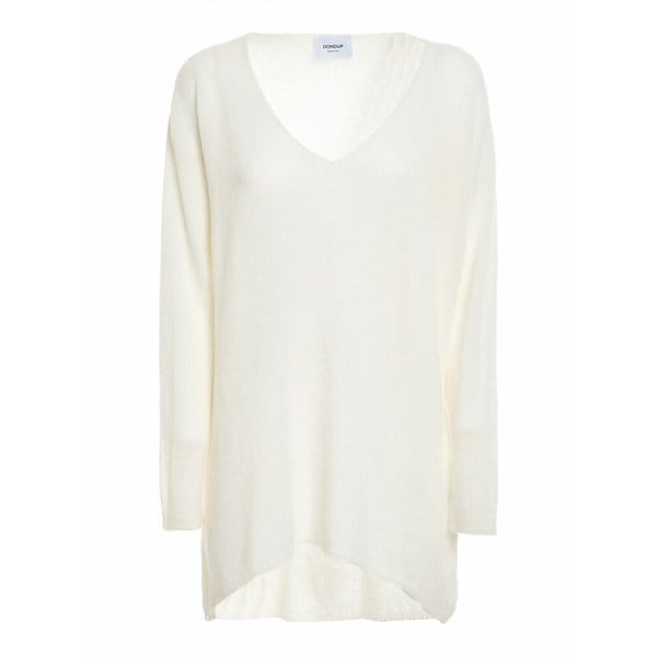 여성 V necks 캐시미어 울 블렌드 점퍼 DT041M00747D002042 Cream /8