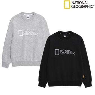 내셔널지오그래픽 [시흥점] N251USW011 남여공용 폴하스 빅로고 베이직핏 맨투맨
