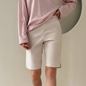 밀라 쫀득 바이커 4부 5부 슬랙스