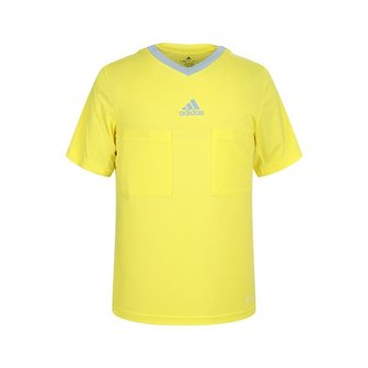 아디다스 adidas 남성 엘로우 브이넥 반팔 티셔츠_P353017791