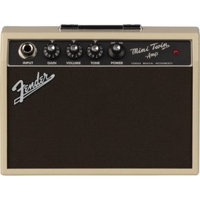 Fender 펜더 미니 앰프 Mini `65 Twin Amp, Blonde 블랙