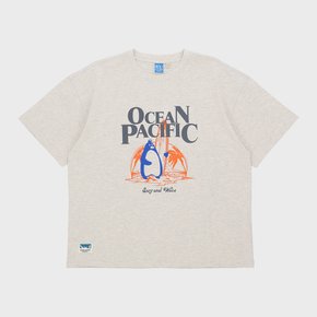 OCEAN SURF PENGUIN GRAPHIC T-SHIRT [3 COLOR]