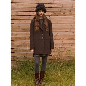 Philo French Half Coat (Chocolate)