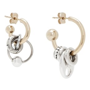 저스틴 클렌퀏 에이미 이어링 AIMEE EARRINGS GOLD & PALLADIUM Gold & Palladium