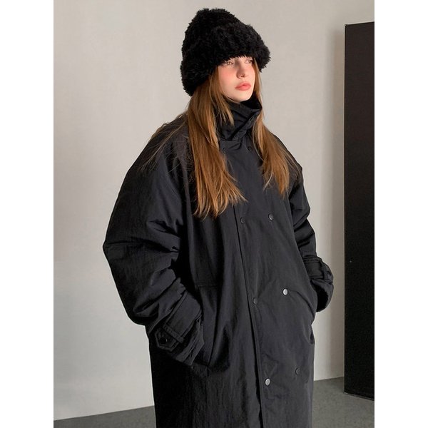High-neck Padded Long Field Coat (2colors) - VPADDING_005