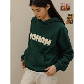 Buccle lettering hoodie - Green