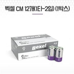 건전지 벡셀 CM 12개 망간전지 밧데리 배터리 (S8162126)