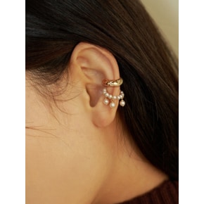 Volume Triple Pearl Ear Cuff Set_SE0157